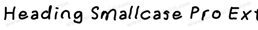 Heading Smallcase Pro ExtraBold字体转换